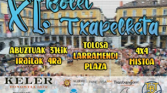 El XI Campeonato Tolobolei de Voley Playa de Tolosa se jugará del 31 de agosto al 4 de septiembre