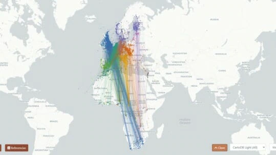 Publican el atlas online más completo sobre rutas migratorias de aves europeas