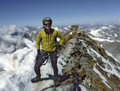 Juan Mari Sagredo en el Zermatt y Cervino.