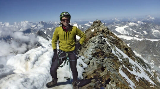 Juan Mari Sagredo en el Zermatt y Cervino.