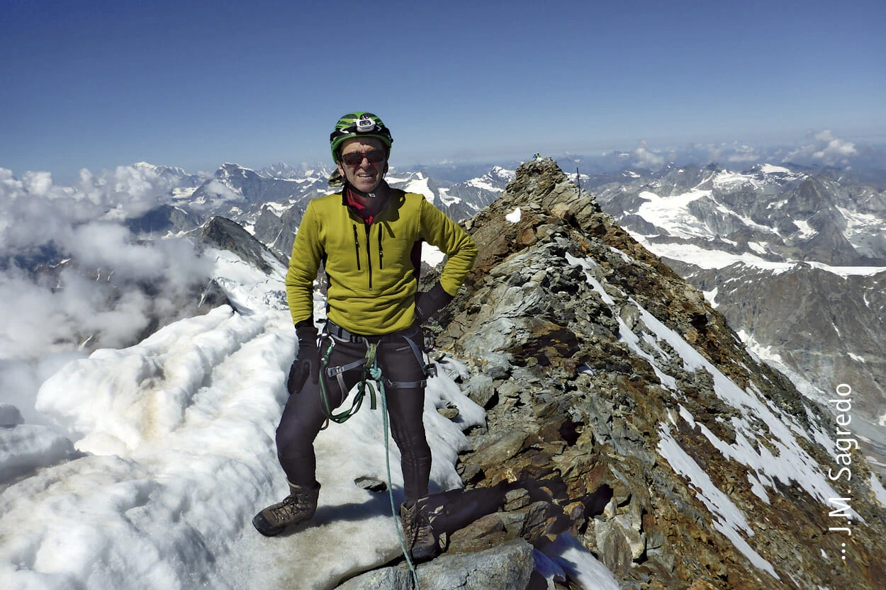 Juan Mari Sagredo en el Zermatt y Cervino.