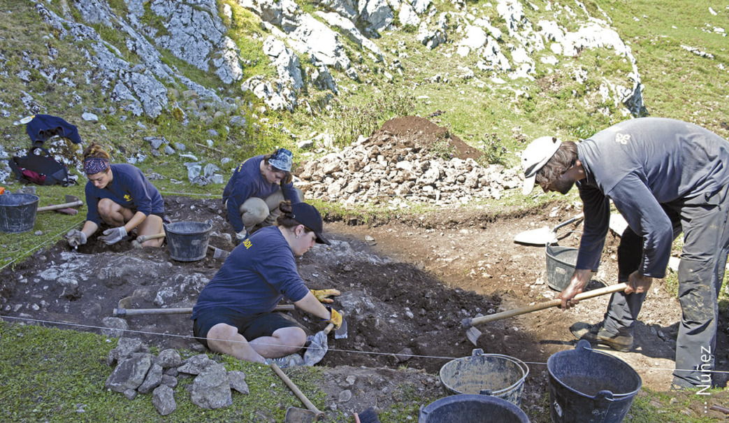 Excavaciones de Aranzadi en San Adrián. Foto: Núñez