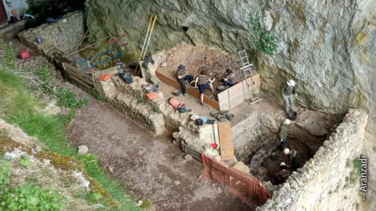San Adrian koban indusketak. Aranzadi