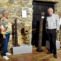 Lourdes Yarza y Jose Luis Loidi junto a algunos instrumentos. Fotografía: Núñez