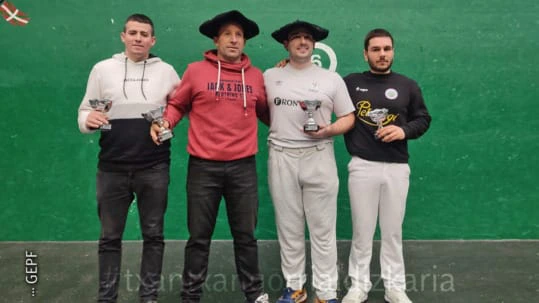 Beotibar campeon del campeonato de Gipuzkoa de pelota goma.