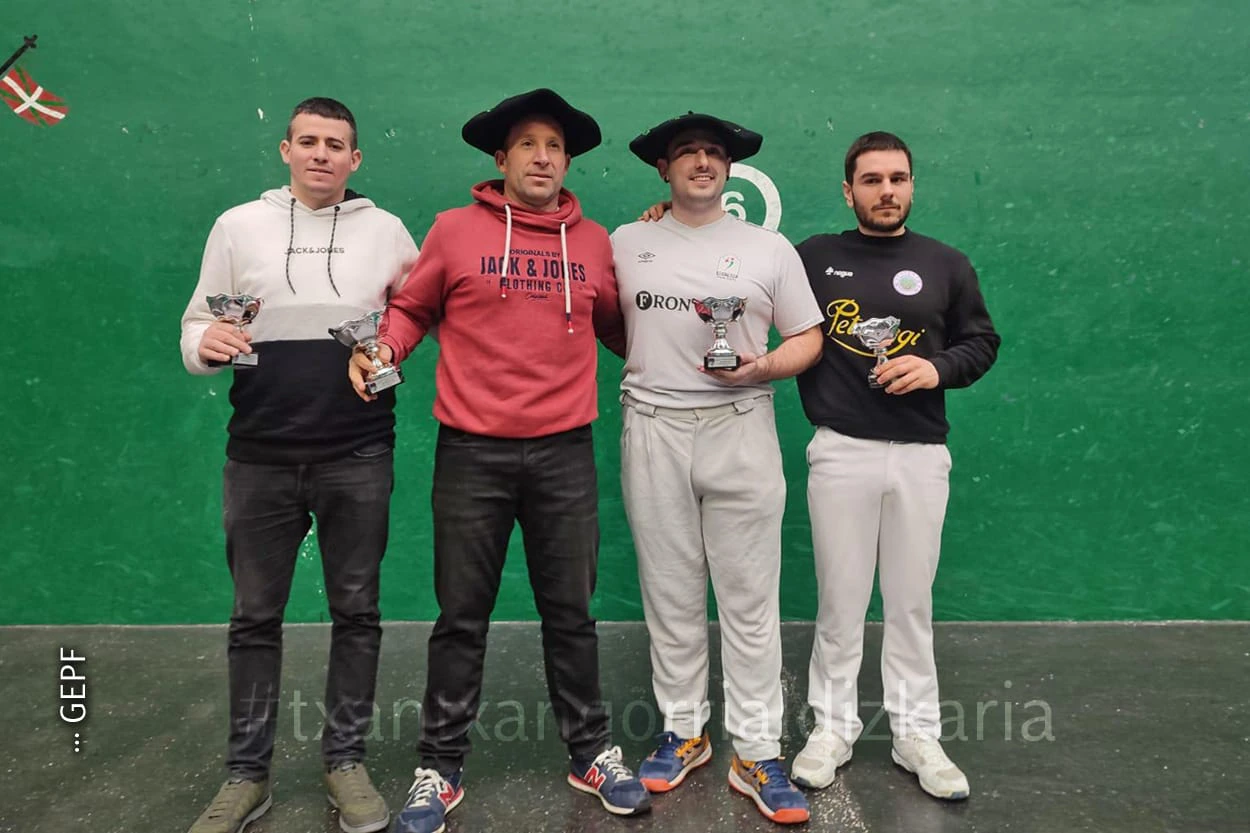 Beotibar campeon del campeonato de Gipuzkoa de pelota goma.