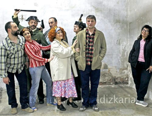 El grupo de teatro Urrup.