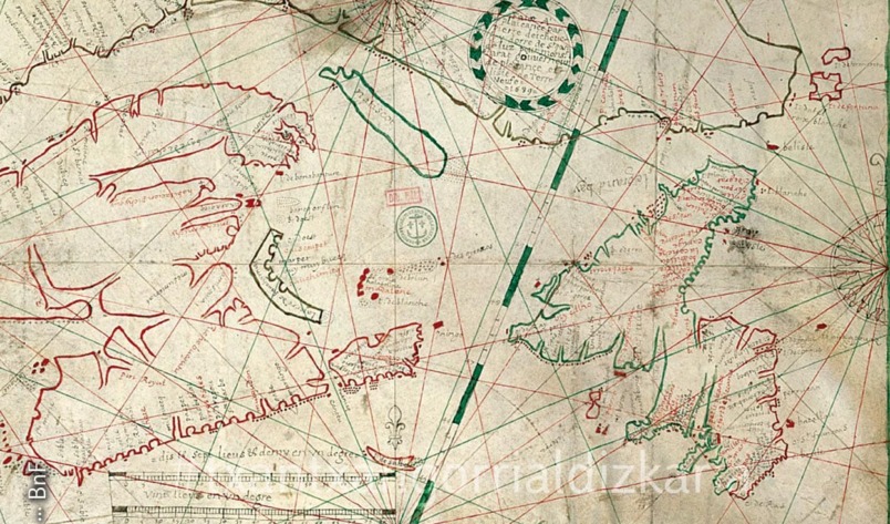 Detcheverry-ren Ternuako mapa. BnF
