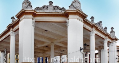 La cubierta de la Plaza Mayor de Ordizia. Foto: L.M. Núñez