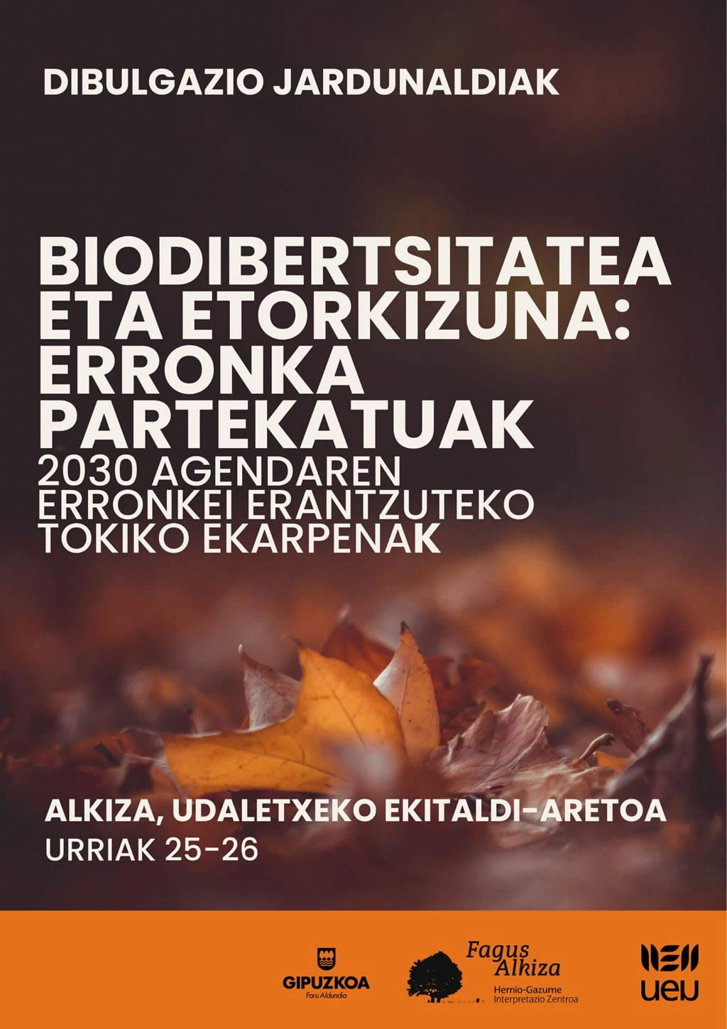 Bodibertsitate jardunaldiak Alkizan | Jornadas sobre biodiversidad en Alkiza