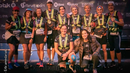 Correr por solidaridad Correr por solidaridad. Las integrantes de Erbi Ameslariak en la carrera solidaria WOP Challenge.