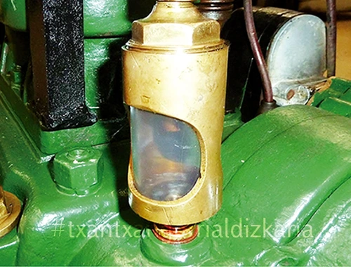 El motor industrial fabricado por Yeregui. Fotografía: Martin García