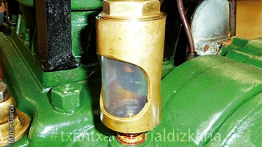 Los primeros motores industriales del País Vasco El motor industrial fabricado por Yeregui. Fotografía: Martin García