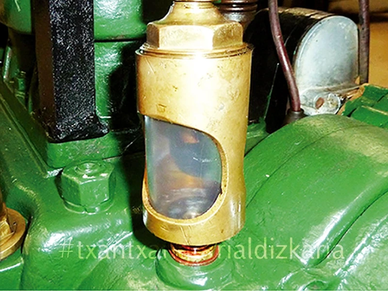 El motor industrial fabricado por Yeregui. Fotografía: Martin García