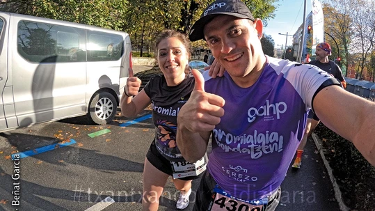 Los 12 ultras de Beñat García por los enfermos de fibromialgia Beñat García completará 1.200 kilómetros corriendo para dar visibilidad a la fibromialgia, que afecta al 3% de las personas